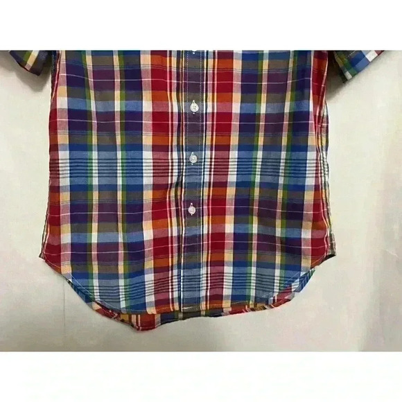 Chaps Boy’s Multi Color Short Sleeve Collared/Button Down Shirt Med (10-12)A0002 - Picture 3 of 5